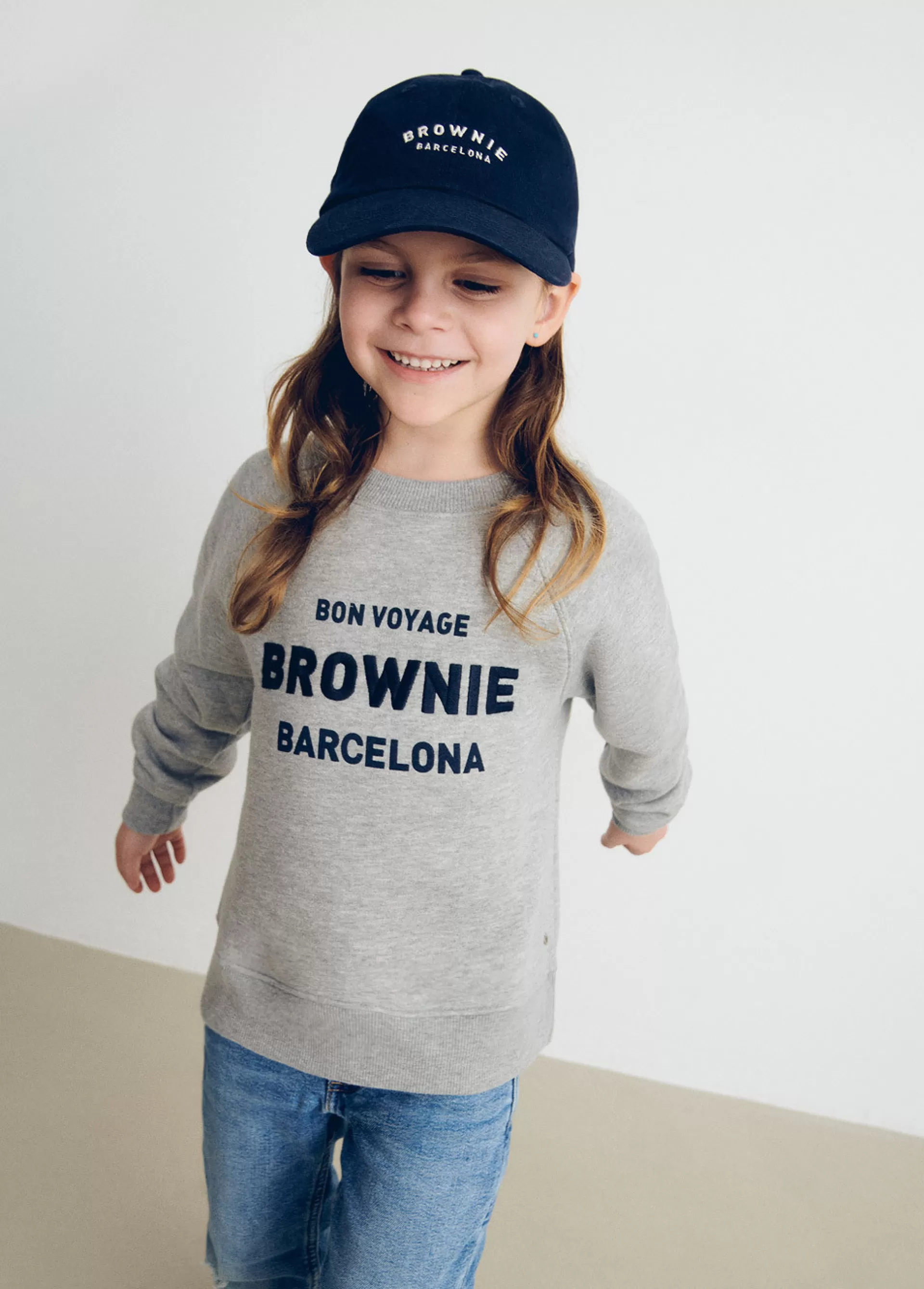 Brownie Gorra algodón bordada kids