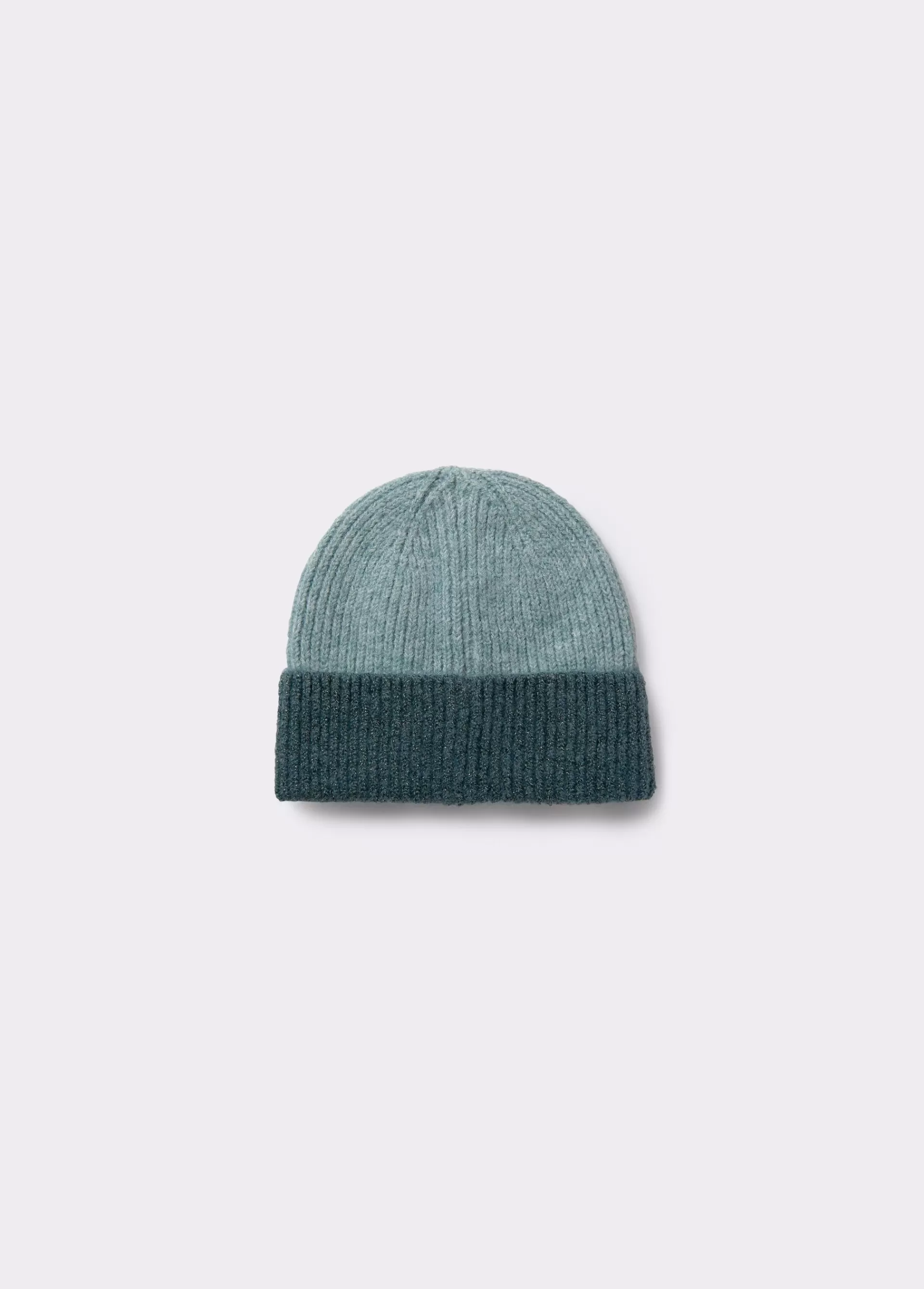Brownie Gorro bicolor canalé lurex