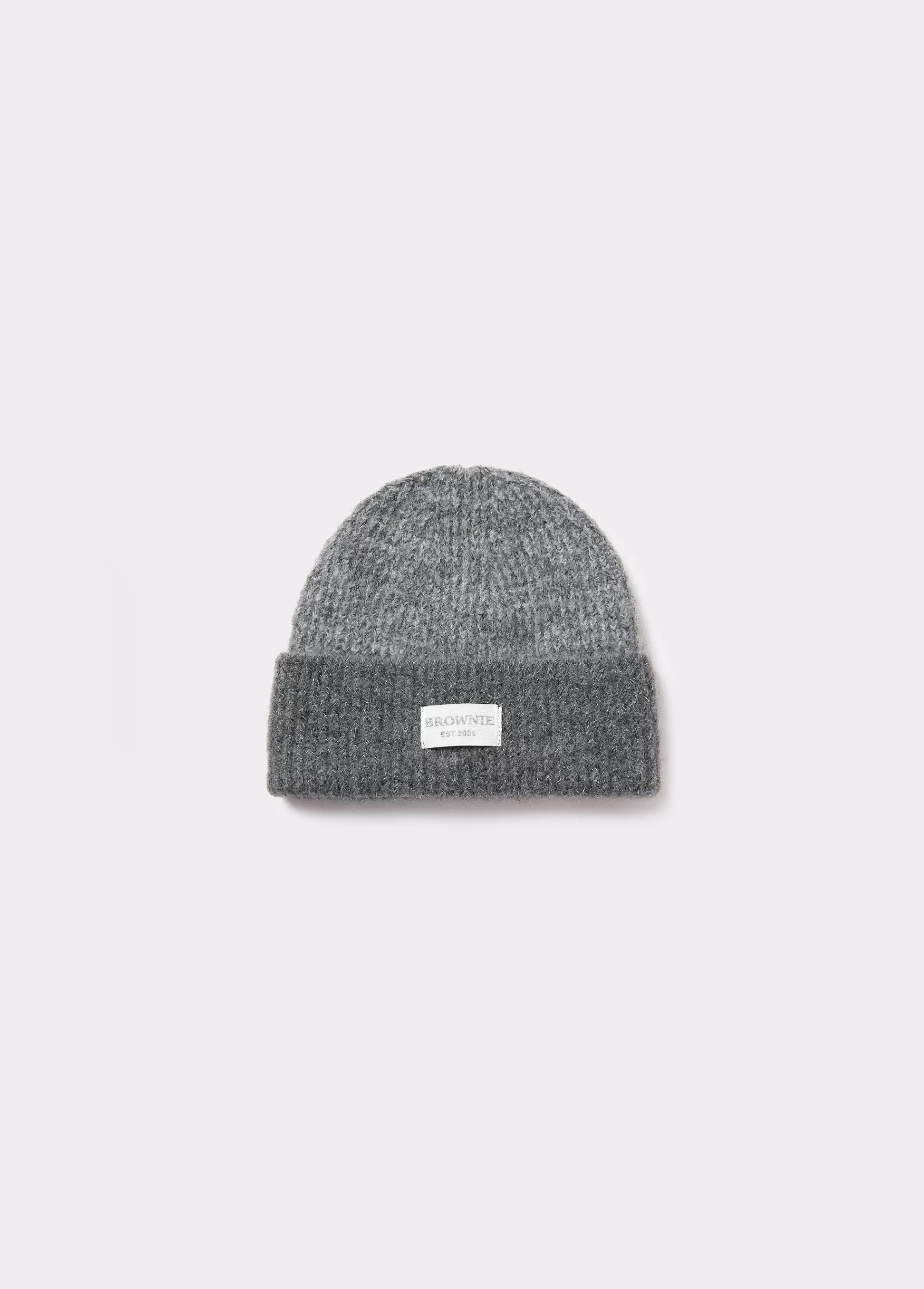 Brownie Gorro bicolor canalé lurex